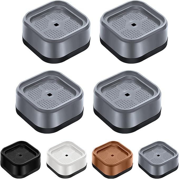shouwuhho 4 Pack Furniture Risers Adjustable Bed Risers Heavy Duty Lifts Height