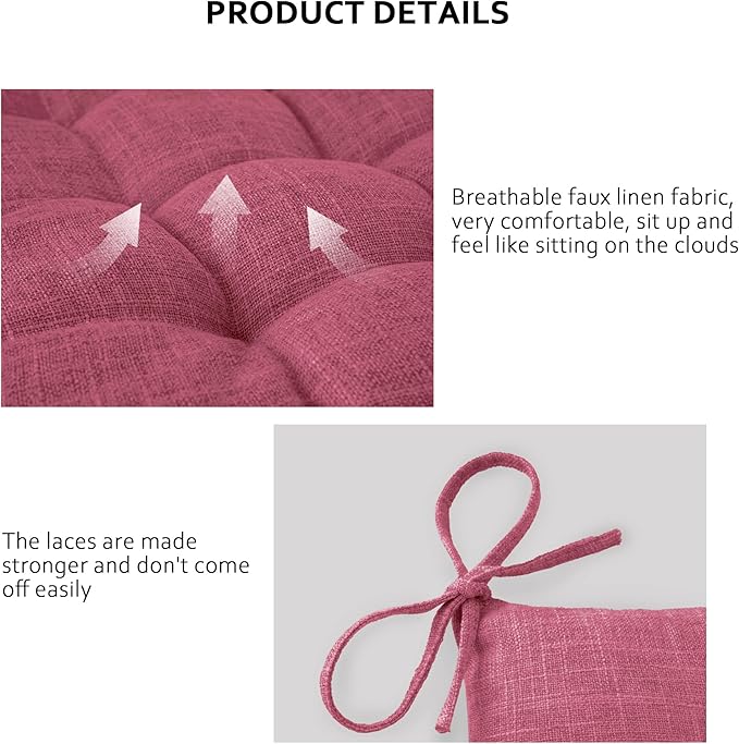 ELFJOY Rocking Chair Cushion Large Rocking Chair Pads