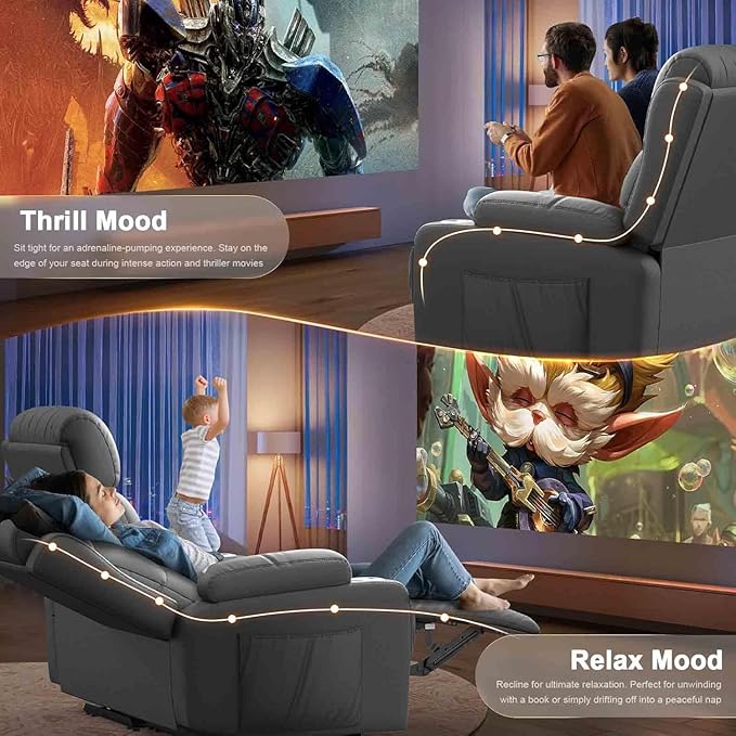 Reclining Loveseat, 55.1" RV PU Leather Wall Hugger Recliner Love Seats Sofa