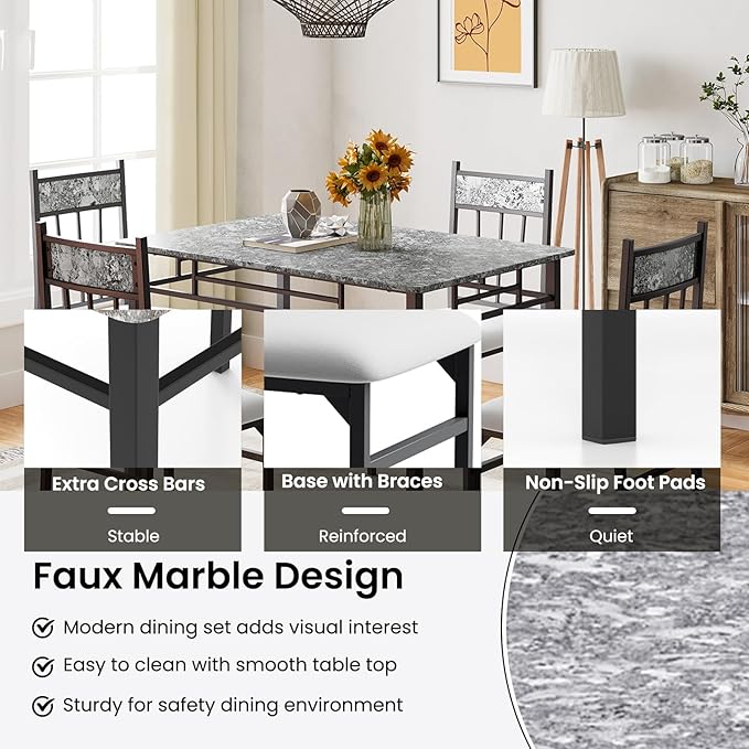 NAFORT 5 Piece Dining Table Set