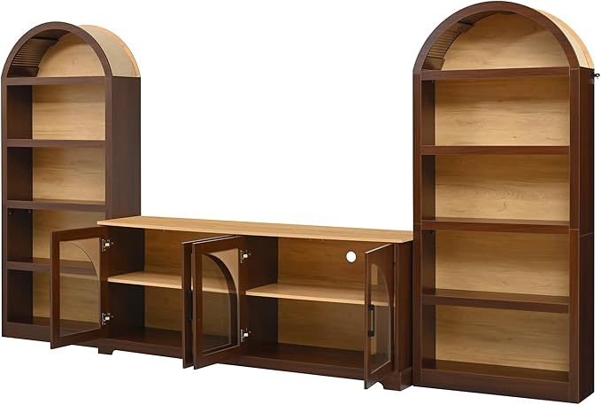Merax Vintage Farmhouse TV Stand Set
