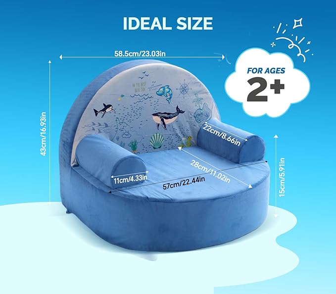 Snuggly Toddler Chair, Soft Kids Sofa