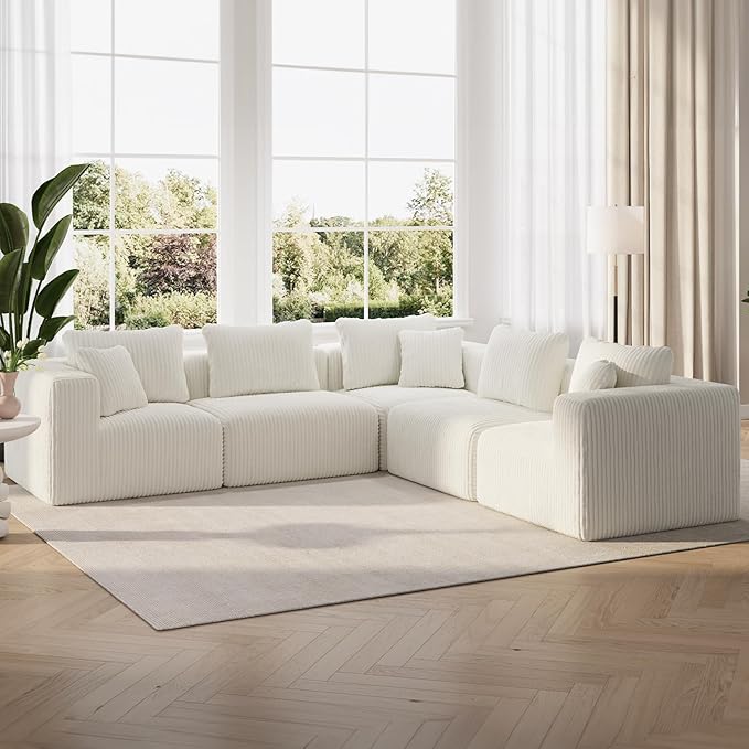 Novilla 106" Modular Sectional Sofa, Modern Cloud Sectional Couch