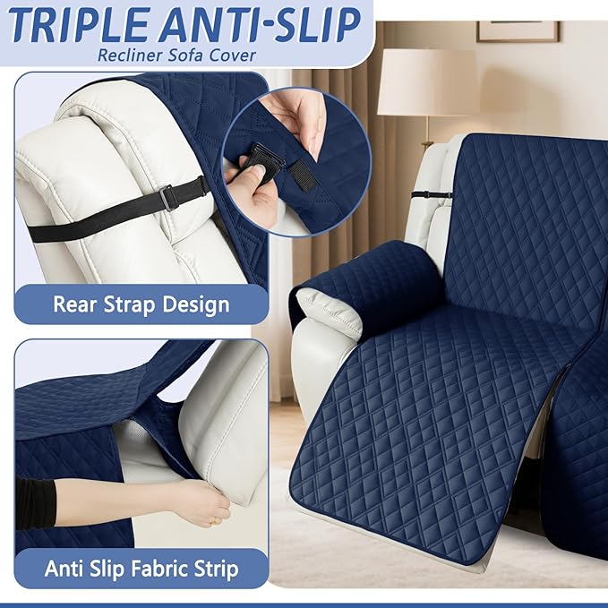 Arfntevss Recliner Sectional Couch Covers 1OO% Waterproof L Shape Sofa Cover
