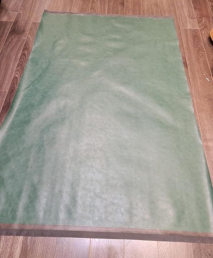 NAT Leathers | Hunter Green Soft Faux Leather Fabric Sheet PU | 2 Yards | 0.9