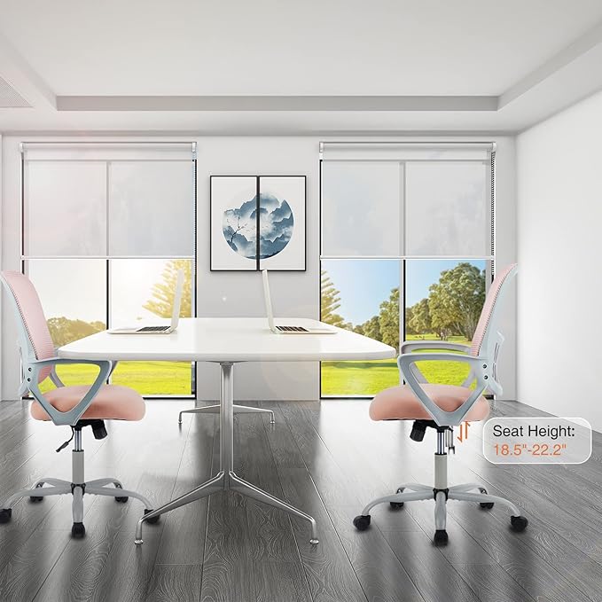Sweetcrispy Ergonomic Mid-Back Mesh Home Office Desk Chair