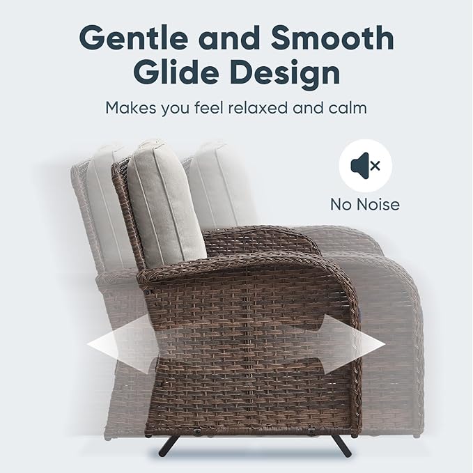 Belord 6 Pieces Wicker Patio Conversation Sets