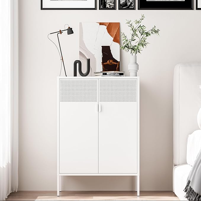 Washsemba 2 Mesh Door Metal Storage Cabinet