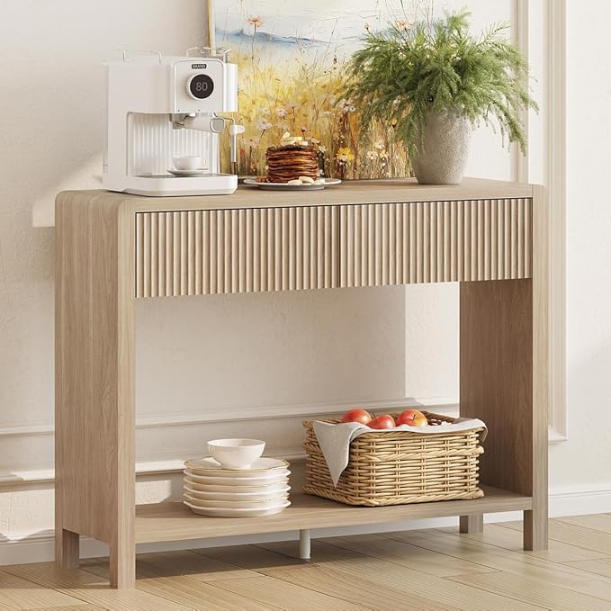 FATORRI Console Sofa Table, Wooden Entryway Table