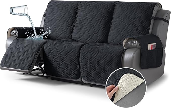 TAOCOCO 100% Waterproof Recliner Sofa Cover Non Slip Couch Cover
