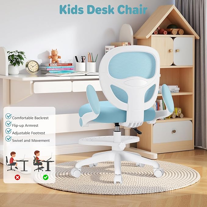 HOFFREE Kids Desk Chair Ergonomic Study Chair