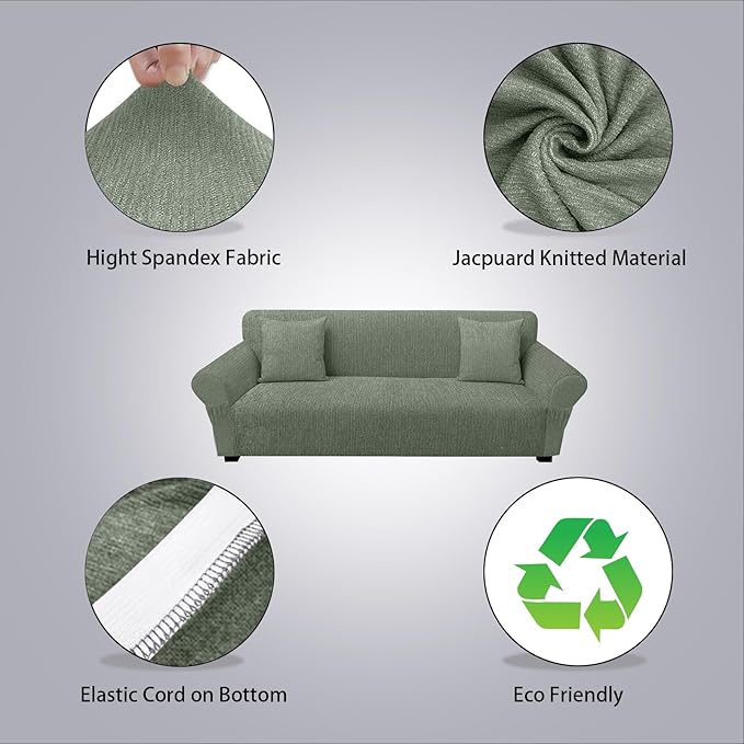 Sofa Slipcover with 2 Pillow Cover