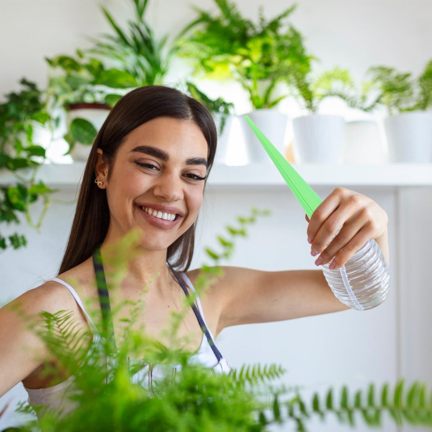 DOITOOL 16Pcs Plant Self Watering Planter Insert Spikes Stakes, Self Watering Spikes Auto Drippers Irrigation Devices, Automatic Waterer for Vacations Outdoor Indoor Potted