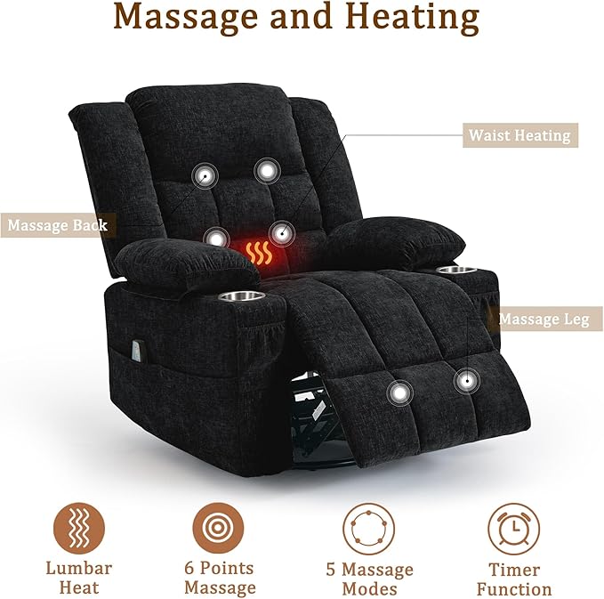 Korser Adult 360° Rotating Recliner