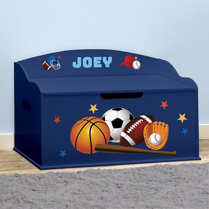 DIBSIES Personalized Creative Wonders Toy Box, 30 x 19.25 x 18 inches,