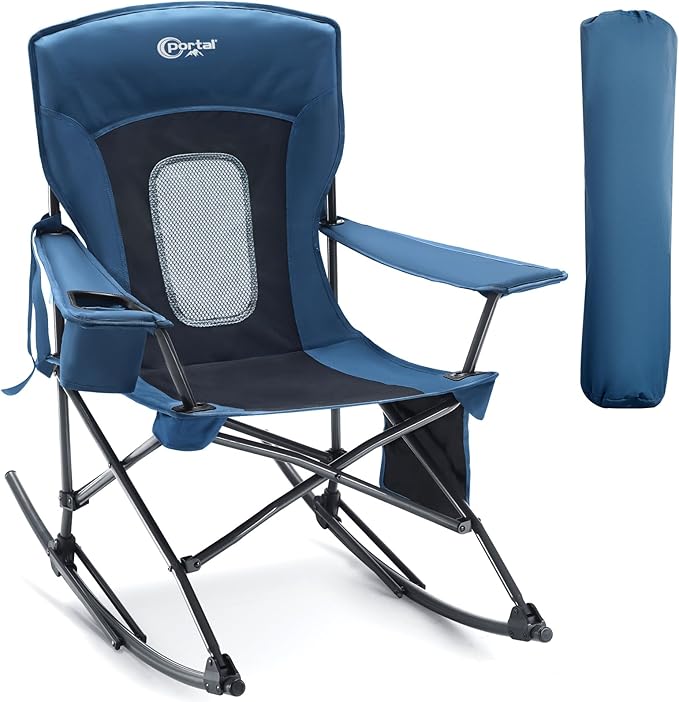 Portal Outdoor Rocking Chair Camping Folding Portable Rocker