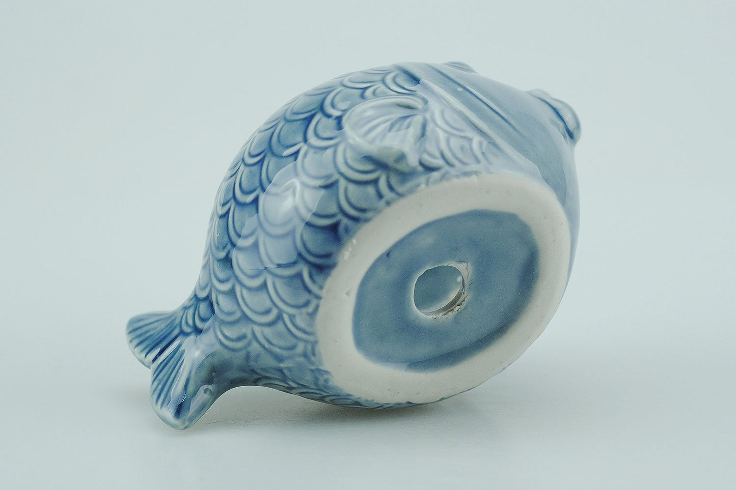 VanEnjoy 5" Ceramic Succulent Pot - Cute Ocean Blue Seashell Series, Conch Shaped Cactus Planter, Flower Pottery Bonsai (Seashell M)