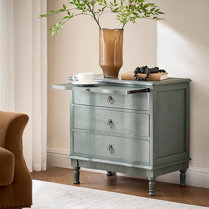HULALA HOME Solid Wood End Table