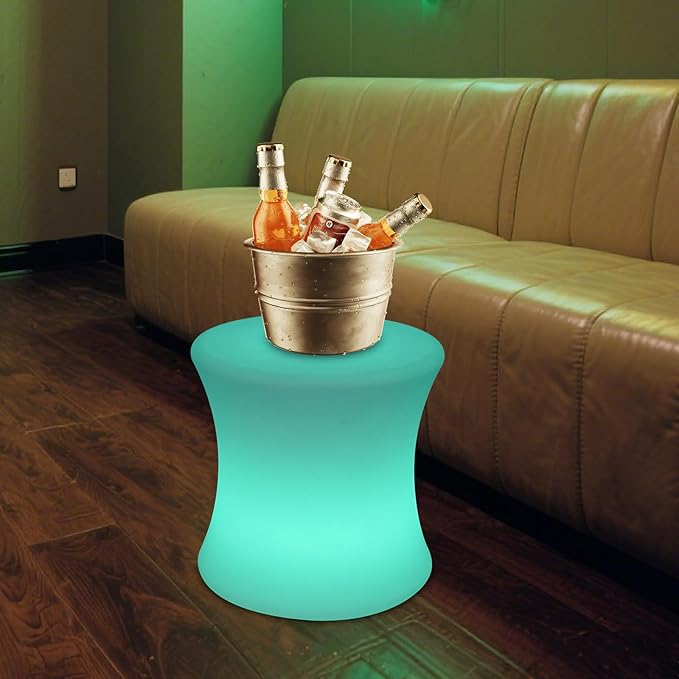 Rechargeable LED Cube Chair, 16 Colors Remote Conctrol Glow Furniture Stool