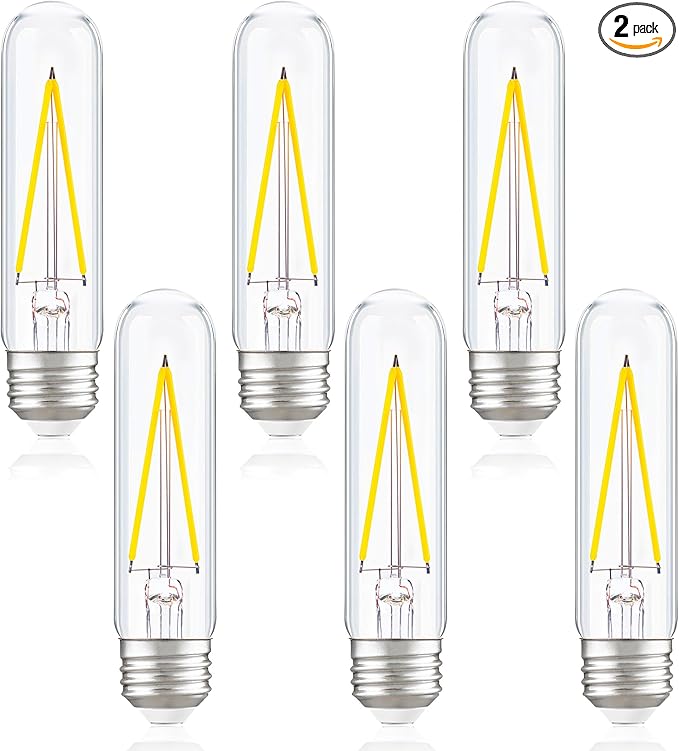Dimmable E26 T30 T10 LED Bulb Long Tube Light Bulb 4W, Type T Tubular Light