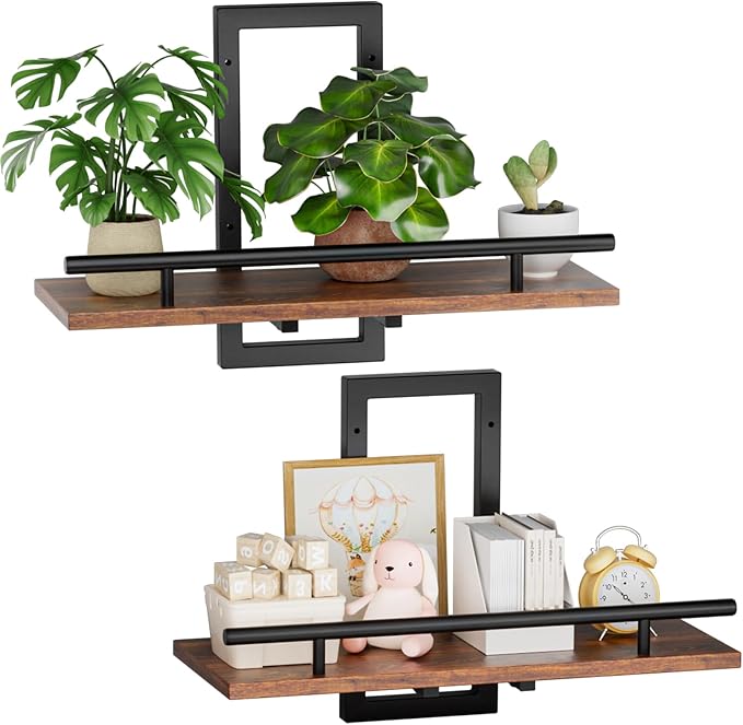 Sbosbo Floating Shelves for Wall, Plant Shelf Indoor, Wall Planters for Indoor