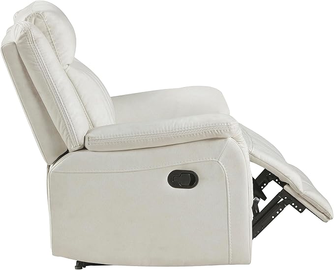 Lexicon Manual Recliner Chair, Polished Microfiber Reclining Sofa Chair