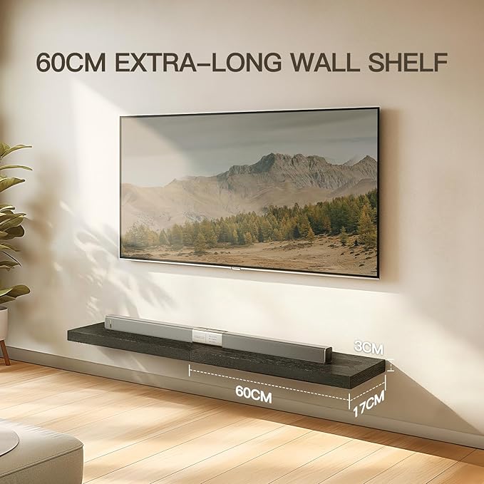 AMADA HOMEFURNISHING Floating Shelves Wall Mounted, 24 x 7 Inch Wall Shelves