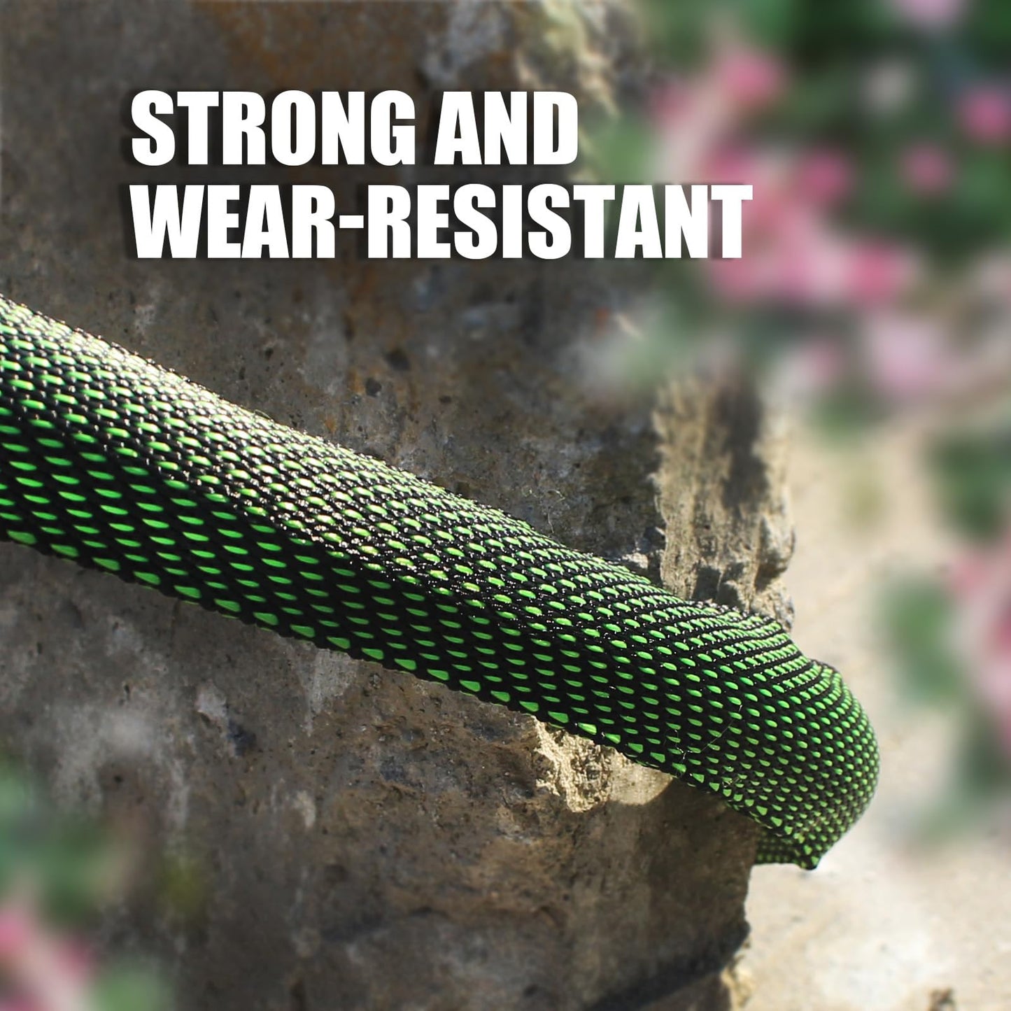 Torioweg Garden Hose 100 FT, Heavy Duty Water Hose with Aluminum Fittings, Puncture Proof All-weather, Ultra-Lightweight and Flexible, Watering and Cleaning for Outdoor, Lawn