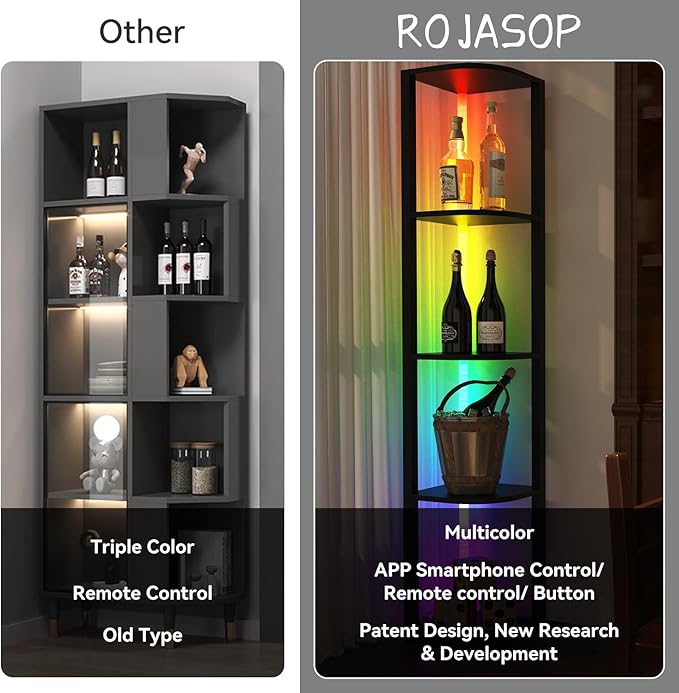 ROJASOP 5 Tiers Corner Shelf