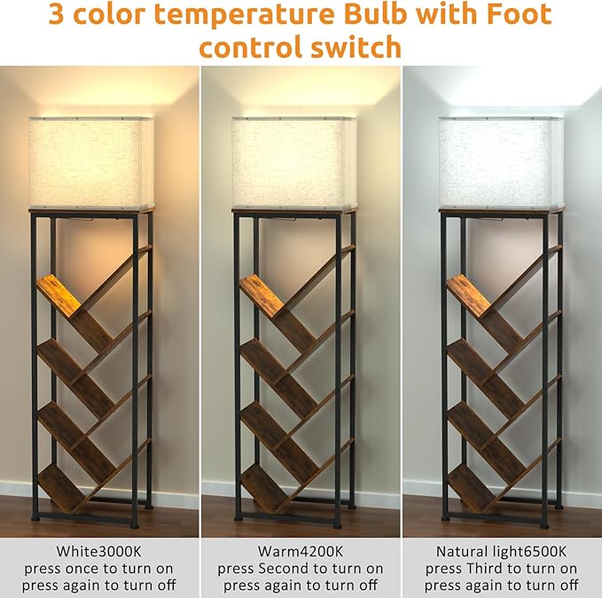 Cutogxon Tree Bookshelf with Light