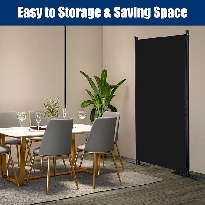 Room Divider 6FT Portable Room Dividers and Folding Privacy Screens, 3 Panel