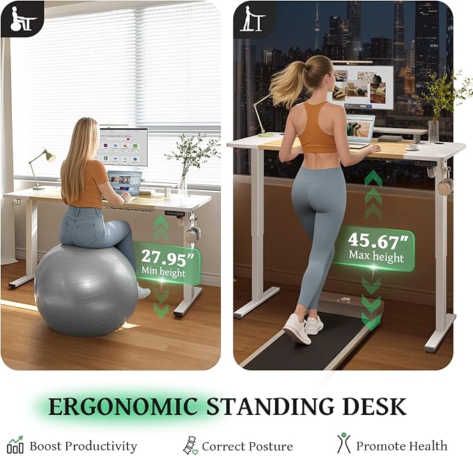 SIAGO Electric Standing Desk Adjustable