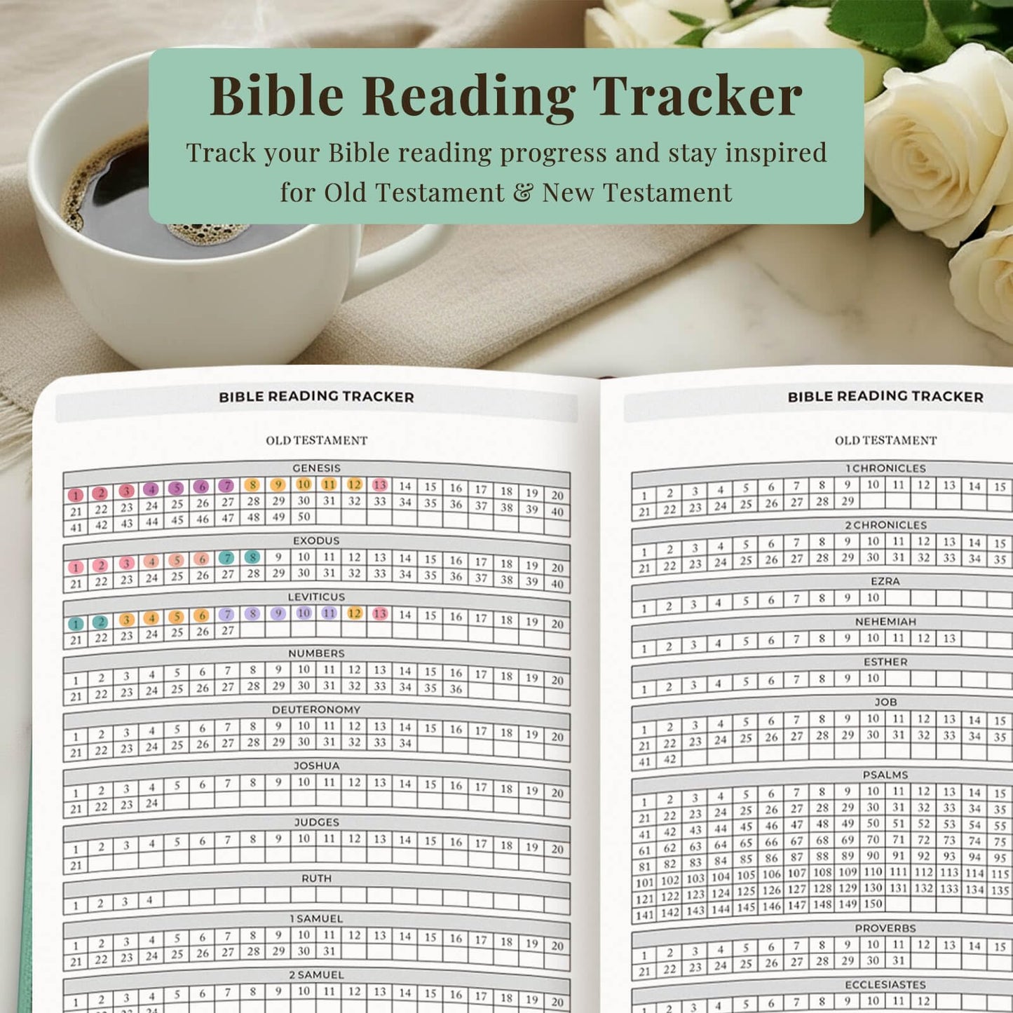 Bible Study Journal – Church Notes Notebook for Note Taking & Reflection – Daily Faith Journaling Kit, Faith Based Religious Gifts & Accessories