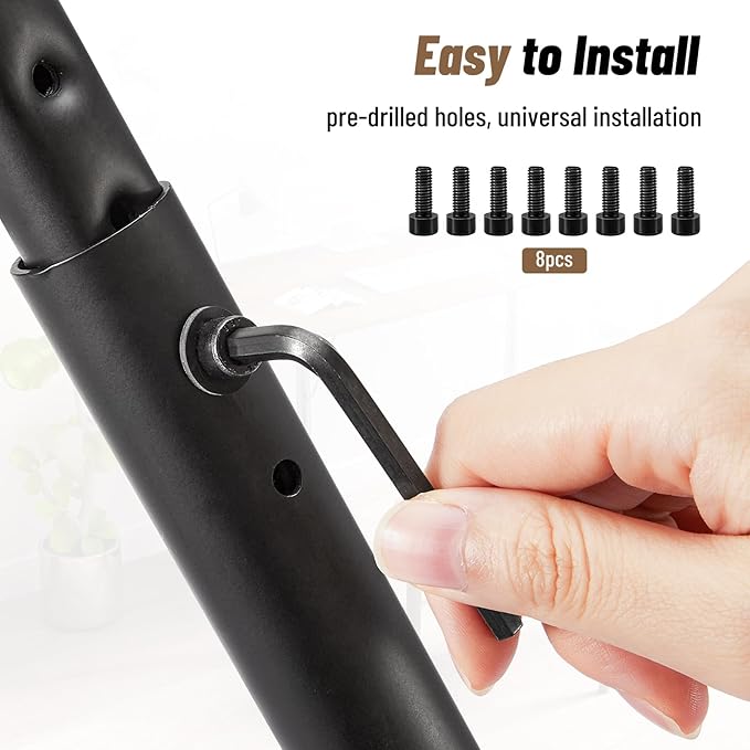 Adjustable Table Legs 19-30 Inch, Heavy Duty Steel Furniture Legs