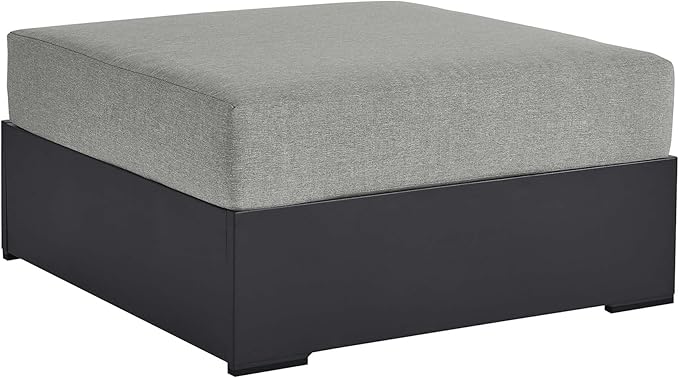 Modway Tahoe Aluminum Ottoman Gray