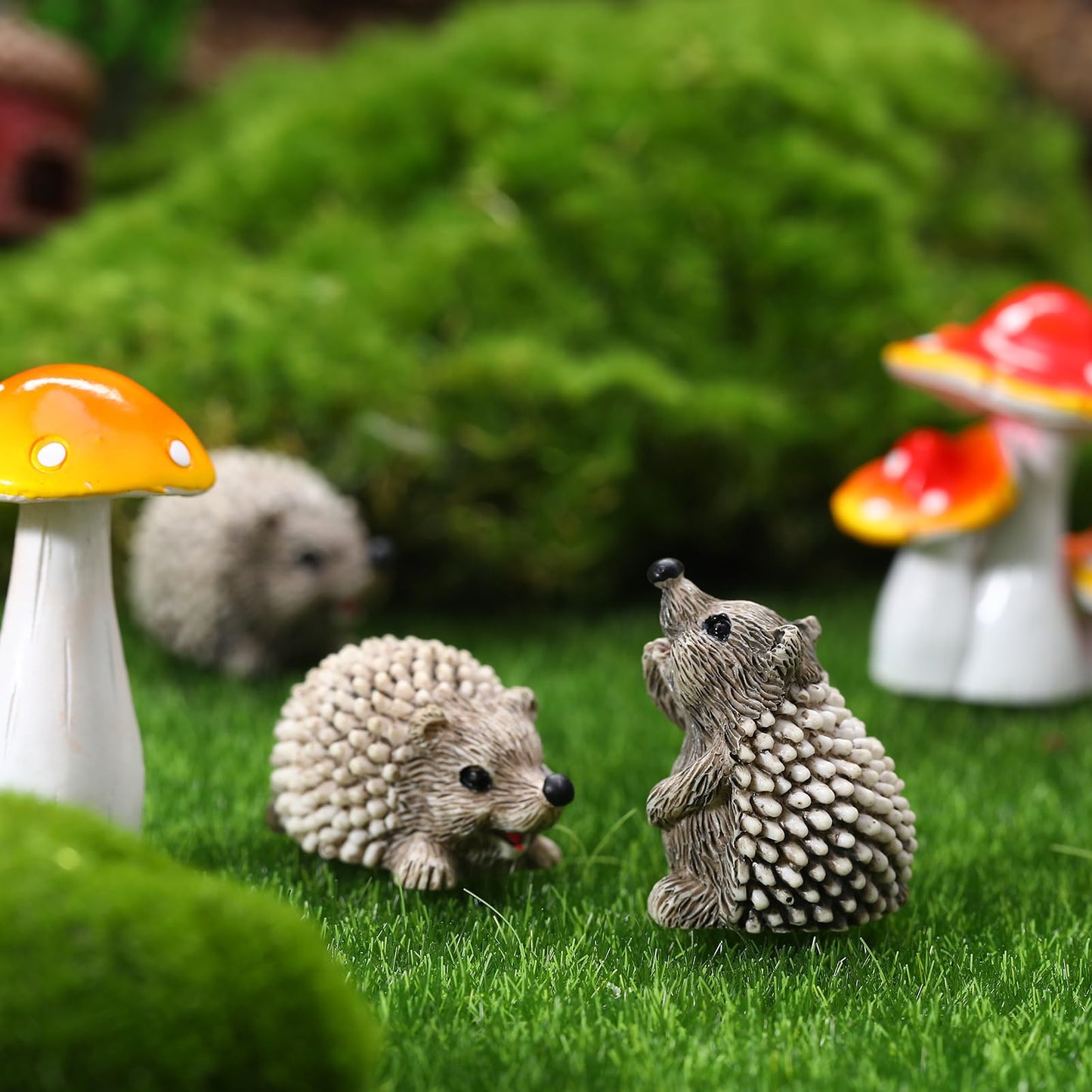 GGSTDDUP 20Pcs Fairy Garden Accessories, Miniature Garden Ornaments Landscape Decorations Mini Fairy Figures Animal Plant Set for DIY Terrarium Potted Plants Dollhouse Desk Decor