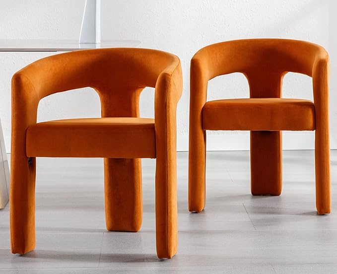 VESCASA Velvet Barrel Dining Chair
