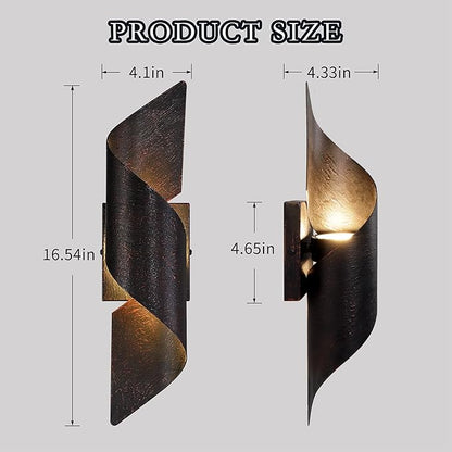 LED Up Down Wall Light, Porch Light, Exterior LED Wall Mounted Light, Modern Outdoor Wall Sconce, Light Fixture for Indoor and Outdoor