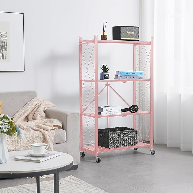 BRIAN & DANY 4-Tier Foldable Storage Shelves