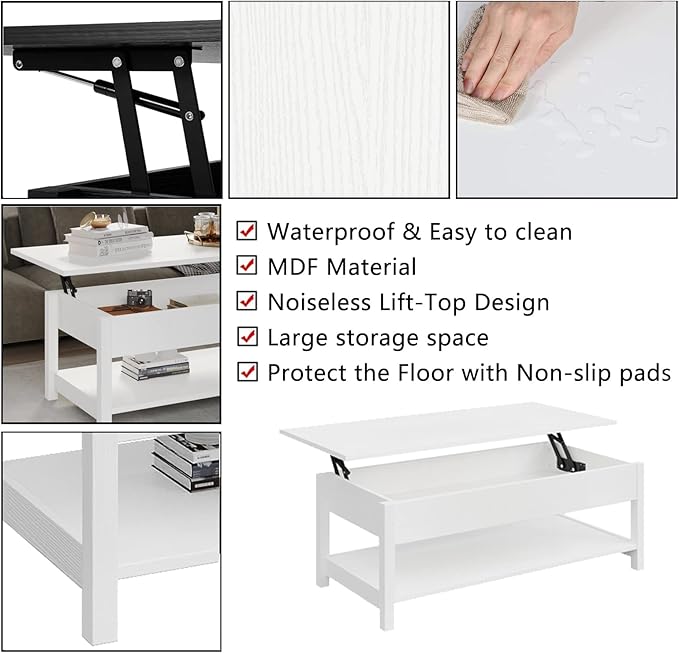 Panana Lift Top Coffee Table