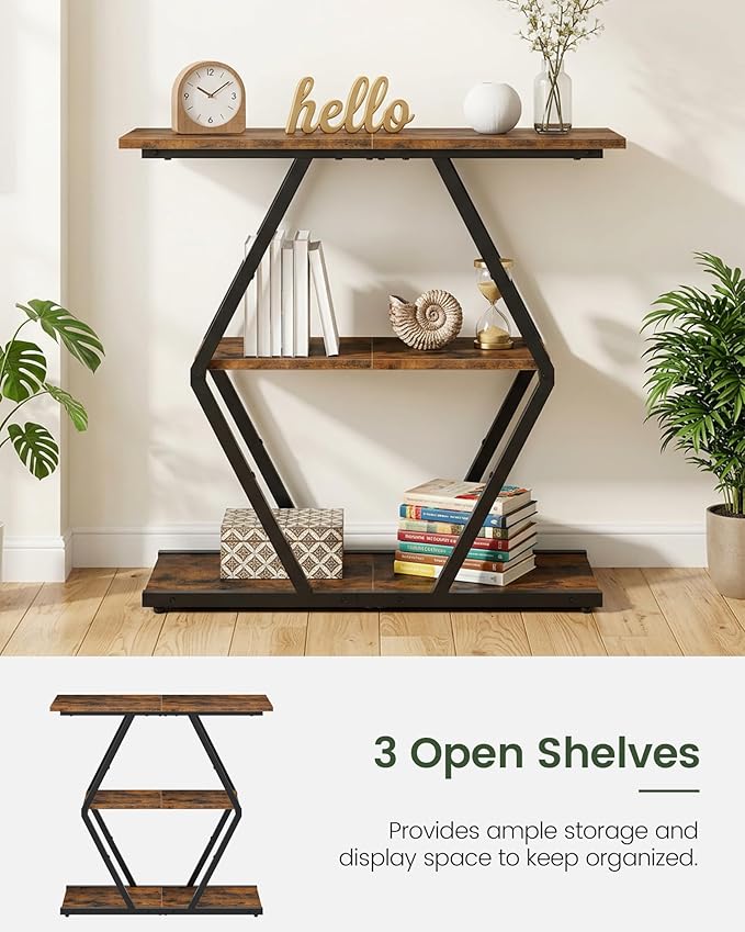CHOEZON 3-Tier Console Table, Entryway Table, Sofa Table