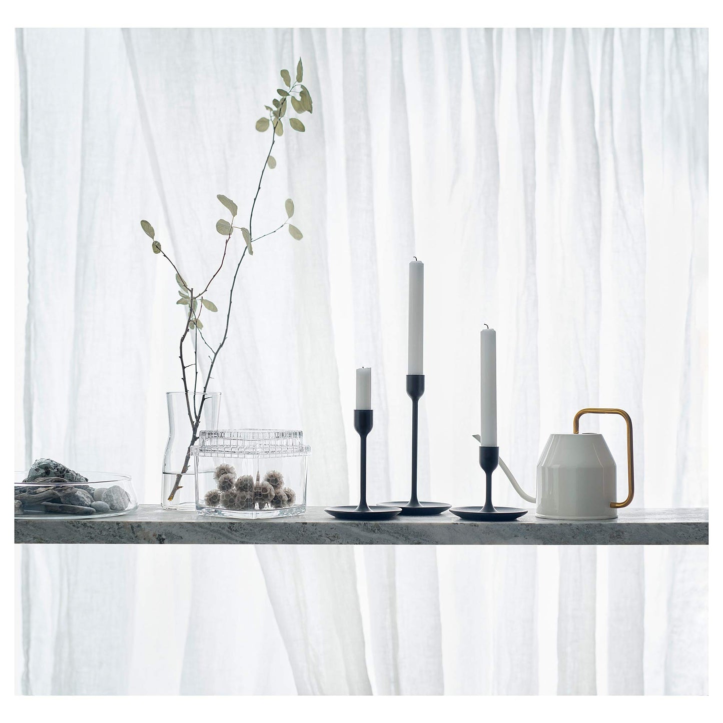 Ikea 403.941.18 Vattenkrasse Watering Can, Ivory, Gold