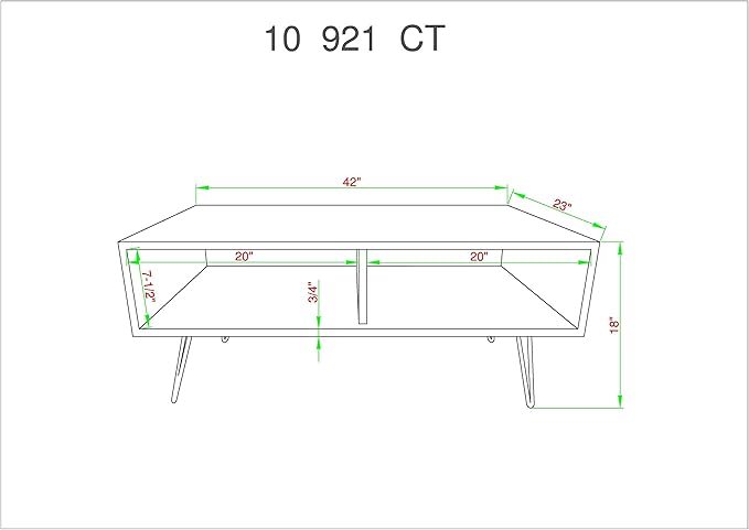 Belmont Home 42 inch Reclaimed Wood Coffee Table