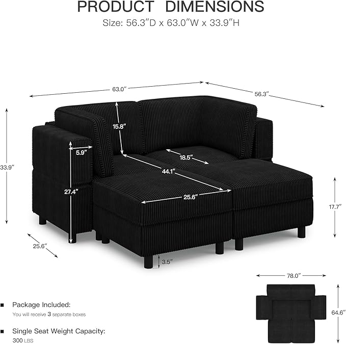 Belffin Modular Sectional Sofa