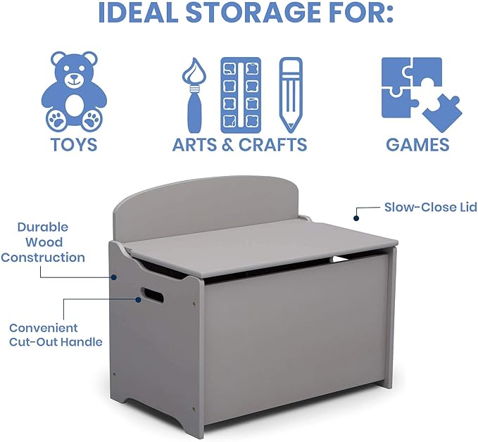 Delta Children MySize Deluxe Toy Box