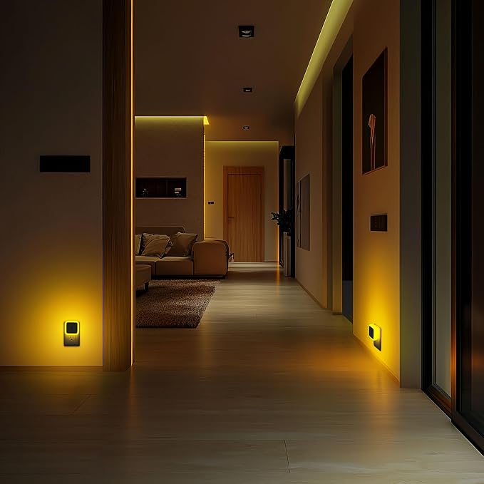 Sujeet Night Light, Night Lights Plug into Wall,Nightlight Plug in Night Light, Dusk to Dawn Night Lamp Led Night Lights for Adults Bedroom, Bathroom, Hallway (Amber)