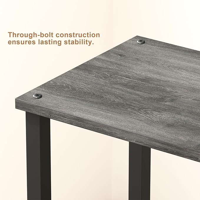 TUTOTAK End Table with Charging Station, Small Side Table, Nightstand Bedside