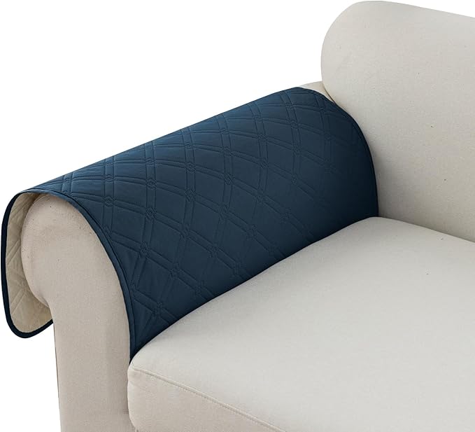 Genina Sofa Armrest Cover, Anti-Slip Armchair Slipcovers