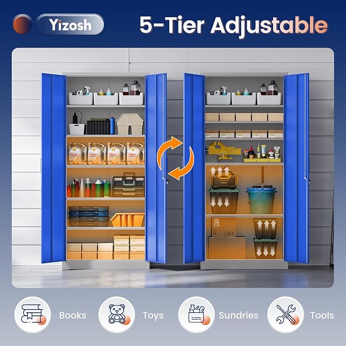 Yizosh Metal Garage Storage Cabinet
