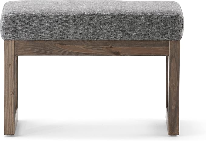 SIMPLIHOME Milltown Small Ottoman Bench
